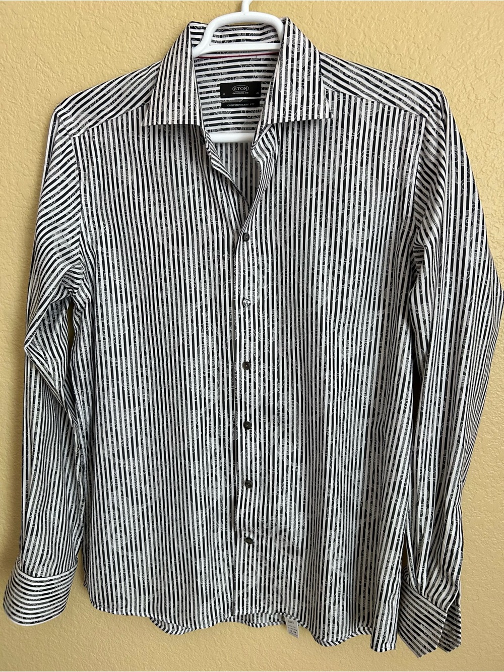 ETON Gangster 1928 Striped Long Sleeve Button Down Shirt